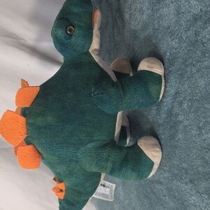 Build-A-Bear Green and Orange Dinosaur Plush Well Used